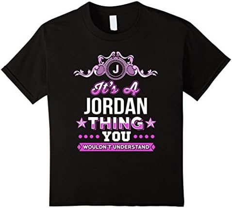 Kids It's A Jordan Thing You Wouldn't Understand T-Shirt 12 Black