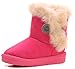Femizee Girls Boys Warm Winter Flat Shoes Bailey Button Snow Boots(Toddler/Little Kid)