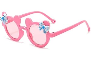 Kids Sunglasses for Girls Boys UV400 Protection, Cartoon Ears Baby Sunglasses for Outdoor Beach Travel Age 2-8