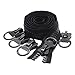 YaHoGa #20 Super Large Plastic Zipper Black Heavy Duty Zippers by The Yard Bulk 2 Yards with 5pcs Sliders for DIY Sewing Tailor Crafts Bags Tents Boat Cover Canvas (Black 2 Yards) primary