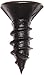 Small Parts 0808APFB Steel Sheet Metal Screw, Black Oxide Finish, 82 degrees Flat Head, Phillips Drive, Type A, #8-15 Thread Size, 1/2