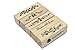 Youkwer 5Pcs Cute DIY Wooden Rubber Stamps Diary Scrapbooking Stamps Set （Flowersides and Letters,Set of 5）