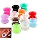 Xpircn Soft Silicone Flexible Ear Plugs Tunnels 12mm Height 8G-1