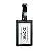 Shacke Luggage Tags with Genuine Leather Strap - Set of 2 (Geo Shapes)