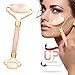 MIMOSA Rose Quartz Roller, Anti-Aging Facial Roller Made of Natural Rose Quartz for Face Skin Neck Eye Body Massage for Daily Facial and Relaxing at-Home Treatment (Rose Quartz)