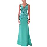 ROPALIA Womens Full-Length Cocktail Party Prom Ball Dress Formal Evening Gown