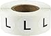 L Clothing Labels Round Circle Stickers for Retail Apparel 3/4 Inch 500 Adhesive Stickers