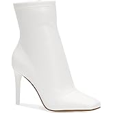 INC Womens Vidalia Faux Leather Pull On Booties White 10 Medium (B,M)