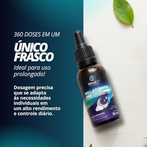 Melatonina em Gotas Sublingual 30ml Sabor Morango RÁPIDA ABSORÇÃO MINDXP NUTRITION