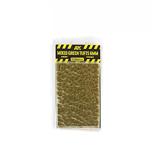 AK Interactive Mixed Green Tufts 6 mm - Model Making Decor