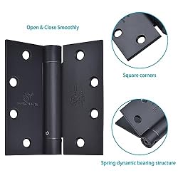 SORGMACH Self Closing Door Hinge 4-1/2 inch Matte