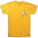 Star Trek Men's Command Uniform T-shirt Gold