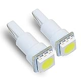 T5 74 White LED Light Bulbs Single 5050 SMD Dashboard Lamp (Pack of 4)