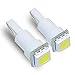 T5 74 White LED Light Bulbs Single 5050 SMD Dashboard Lamp (Pack of 4)