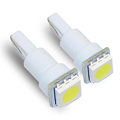 T5 74 White LED Light Bulbs Single 5050 SMD Dashboard Lamp (Pack of 4)