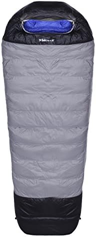 BELLAMORE GIFT Duck Down Sleeping Bag Wild Camping Spring School Trip Outdoor Indoor Sleepover Bag Filling 600 g (Blue)