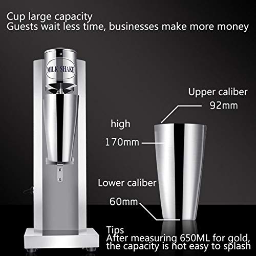 Milkshake Maker Professional Milk Shaker Mixer Frappe Schütteln Elektrische 2 Geschwindigkeit Edelstahl Cocktail Shaker… – Bild 2