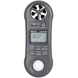 REED Instruments LM-8000 6-in-1 Multi-Function Environmental Meter (Air velocity/temperature, Ambient Temperature, Humidity, Contact Temperature and Light)