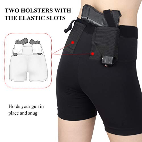 Kosibate Short Gun Holster for Women Concealed Carry with Two Pistol