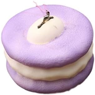Stcorps7 Squishy Macaroon 10cm Slow Rising Dessert Sweet Collection Phone Bag Strap Decor Gift Toy