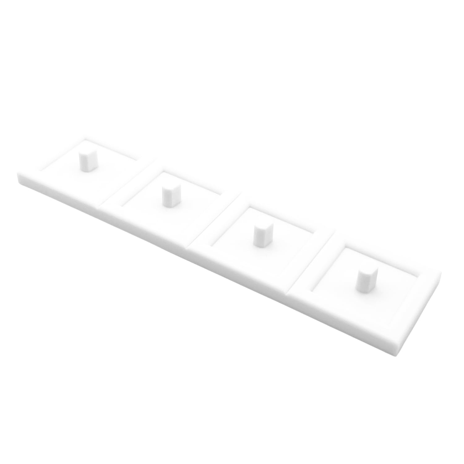 Electric Toothbrush Stand Compatible with Major Brands, Including Drip Tray (White, Quadruple)