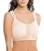 DeepTwist Women's Post-Surgical Front Closure Sports Bra Adjustable Wide Strap Racerback Support Bra, SZ83288-Beige-L