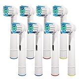 8 Pcs Replacement Toothbrush Heads Compatible with