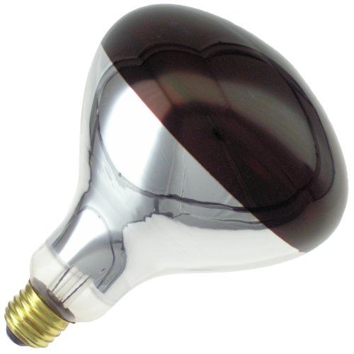Industrial Performance 250 Watt BR40 Shatter Resistant Red Heat Lamp