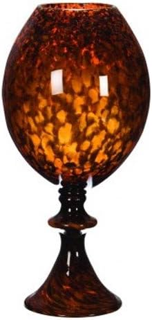 Gilded Barn Globe Vase with Foot, Tortoise