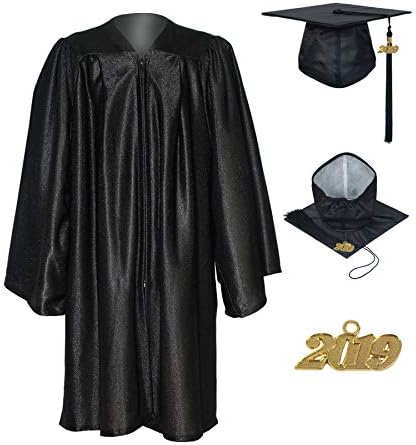 MyGradDay Shiny Kindergarten Graduation Gown Cap Tassel 2019 Package