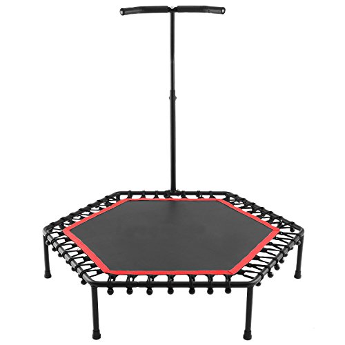 image for Ferty Mini Trampoline with Adjustable Handle bar Fitness Rebounder Bun