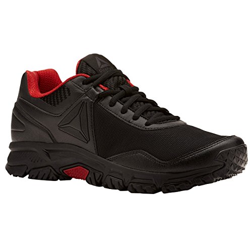 Reebok Men's Ridgerider Trail 3.0 Walking Shoe, Black/Primal Red, 12 M US