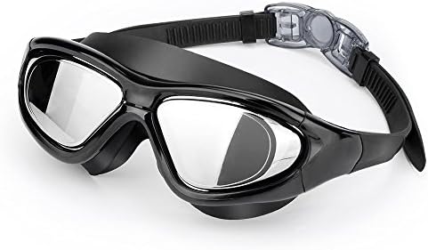 YiGangQianHui-Swimming Goggles No Leaking Anti Fog UV Protection Triathlon Swim Goggles with Free Protection Case for Adult Men Women Youth Kids Child Black