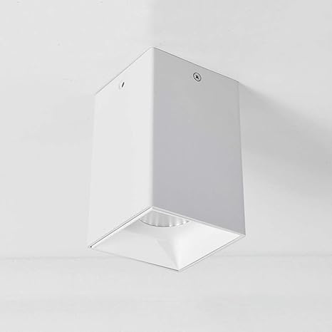 Zkciss LED COB Punto de techo Lámpara cuadrada Superficie ...