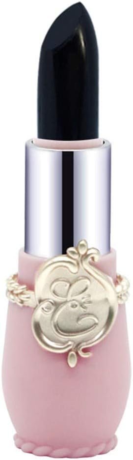 Meidexian888 Change Color Lipstick Lipgloss,Beauty Bright Flower Crystal Jelly Lipstick Magic Temperature Change Color Lip (A)