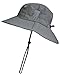 Tirrinia Men's Neck Flap Sun Hat - Grey Fishing Safari Hiking Cap for Ultimate Protection, Elevate Outdoor Style
