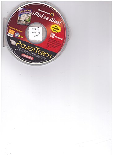 PowerTeach Interactive Chalkboard CD-ROM (Glencoe Spanish 1 Asi se Dice!) (CD-ROM)