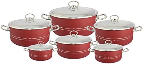 12 pieces non stick cookware set deep pots price in Egypt | Amazon ...