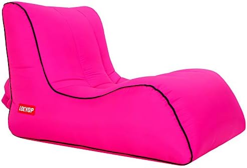 Inflatable Lounger Air Sofa, Hangout Air Lounger with Headrest Waterproof & Anti-Air Leaking Air Couch for Traveling Camping Hiking Park Pool Beach,H,S