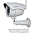 Sumpple Wifi Wireless/Wired 720P Digital Video Outdoor/Indoor IP Network Camera, Night Vision, IP66 Waterproof, Video Record, Snapshot, Motion Detection, Email Alarm, Support IOS, Android or PC White