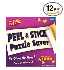 BULK PACK Puzzle Presto! Peel & Stick Puzzle Saver: The Original Way to Preserve Your Finished Puzzle! (12-PACK)