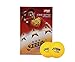 DHS Approved 3-Star 40mm Table Tennis Balls, Tournament Ping Pong Balls with LANDSON Rubber Protection , 6-Pack (White/Orange) - Orange