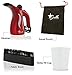 Stella Portable Garment Steamer, Handheld Quick Heat-Up Fabric Steam Iron with Brush, Fill up Cup and Pouch.