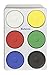 Jack Richeson - 101260 Giant Tempera Cakes in Tray, Assorted Opaque Colors, Set of 6 - 288628