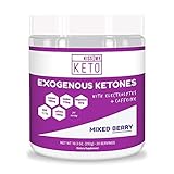 Kiss My Keto Pre Workout - Exogenous Ketones Caffeine and Electrolytes Powder Drink, 20 Servings Mixed Berry, GoBHB, Boost Energy and Metabolism, Get Into Ketosis