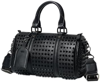Amazon.com: Chikencall Rivet Punk Backpack Flap Drawstring  display picture 3