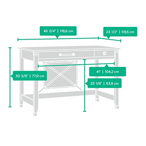 Sauder Carson Writing Desk, Washington Cherry finish Pricepulse
