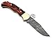 Dollar Wood 6.5'' 100% Handmade Damascus Steel Folding Pocket Knife 100% Prime Quality Back Lock