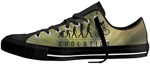 The Evolution Of Biking Unisex Fashion Canvas Sneakers