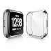3 Pack Case for Fitbit Versa 2 with Screen Protector, Haojavo Soft TPU Full Protective Cover Ultra-Thin Scratch Resistant Slim Fit Plated Bumper for Fitbit Versa 2 Accessories